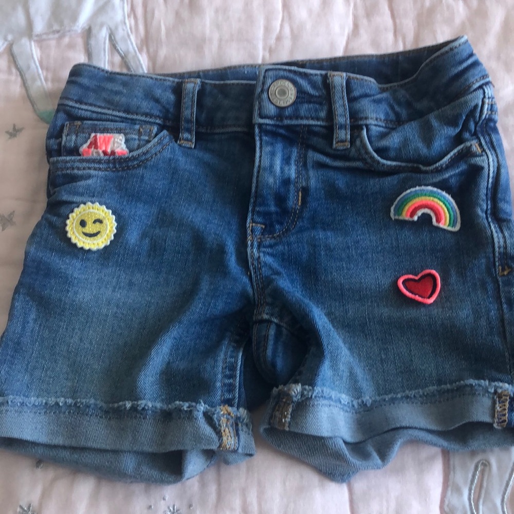 Gap girls denim stretch shorts